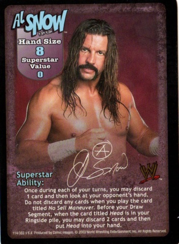 Al Snow Superstar Card (SS2)